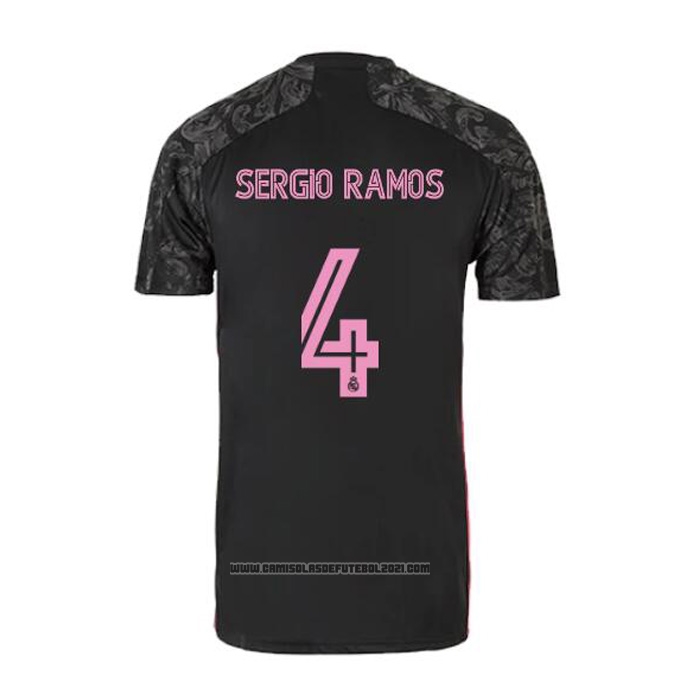 Camisola Real Madrid Jogador Sergio Ramos 3º 2020-2021